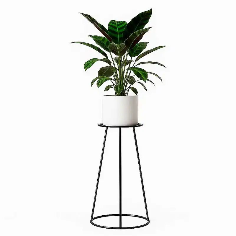 Base alta para macetas para interiores diseño minimalista