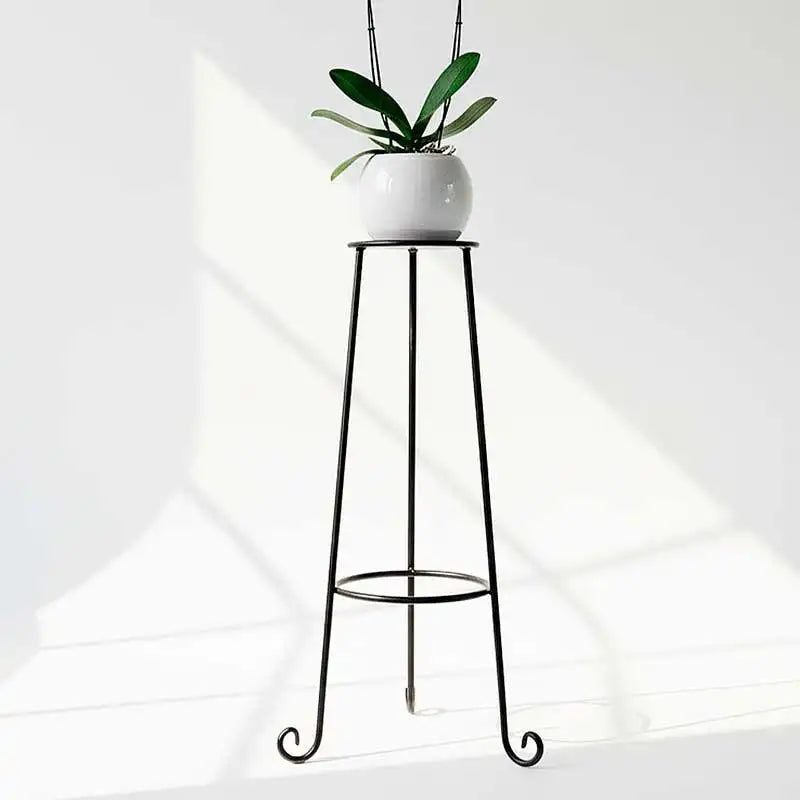 Base alta para maceta para interiores diseño en trípode | Herralex