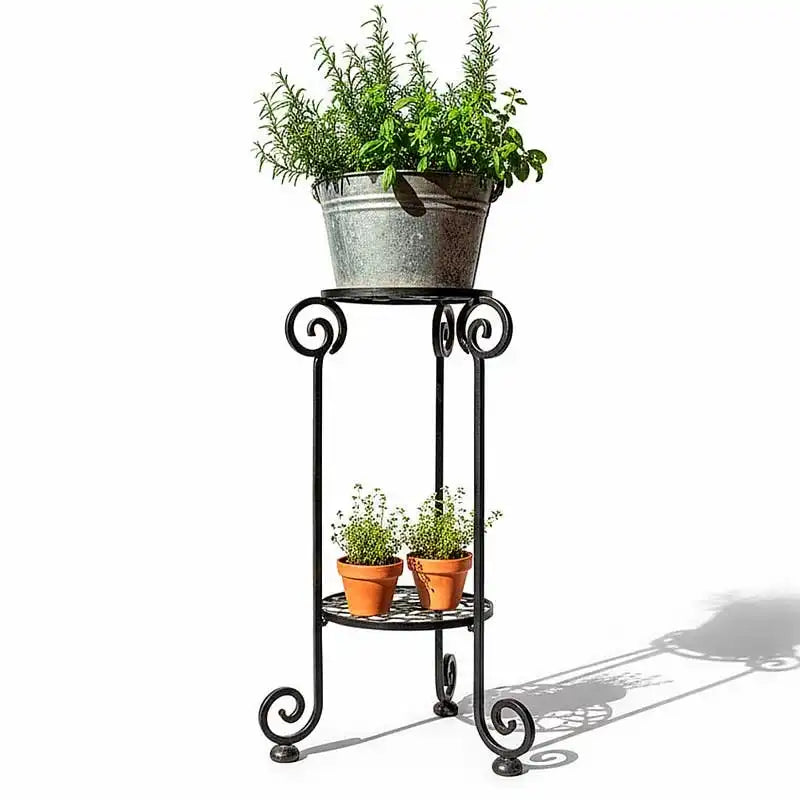 Base alta para maceta para interiores o exteriores  de herrería y forja | Herralex