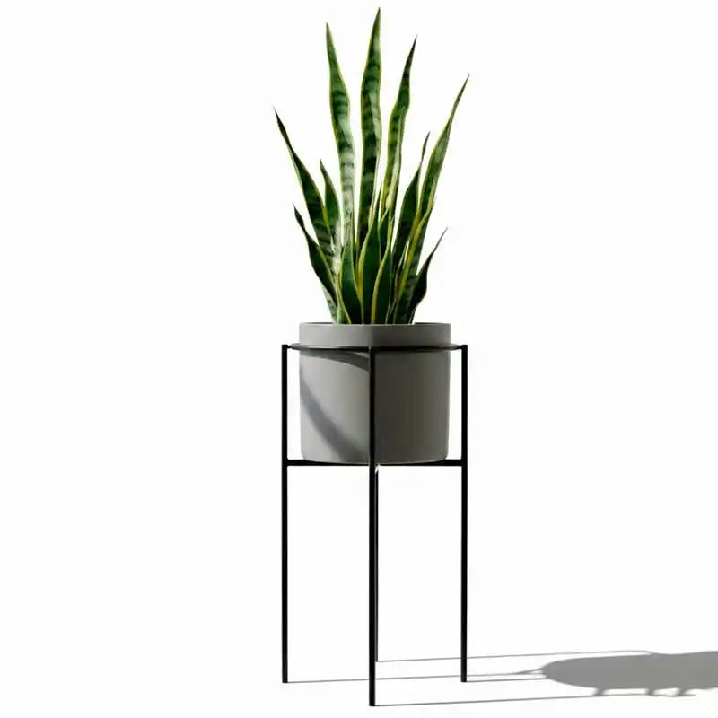 Base alta para macetas diseño minimalista para interiores