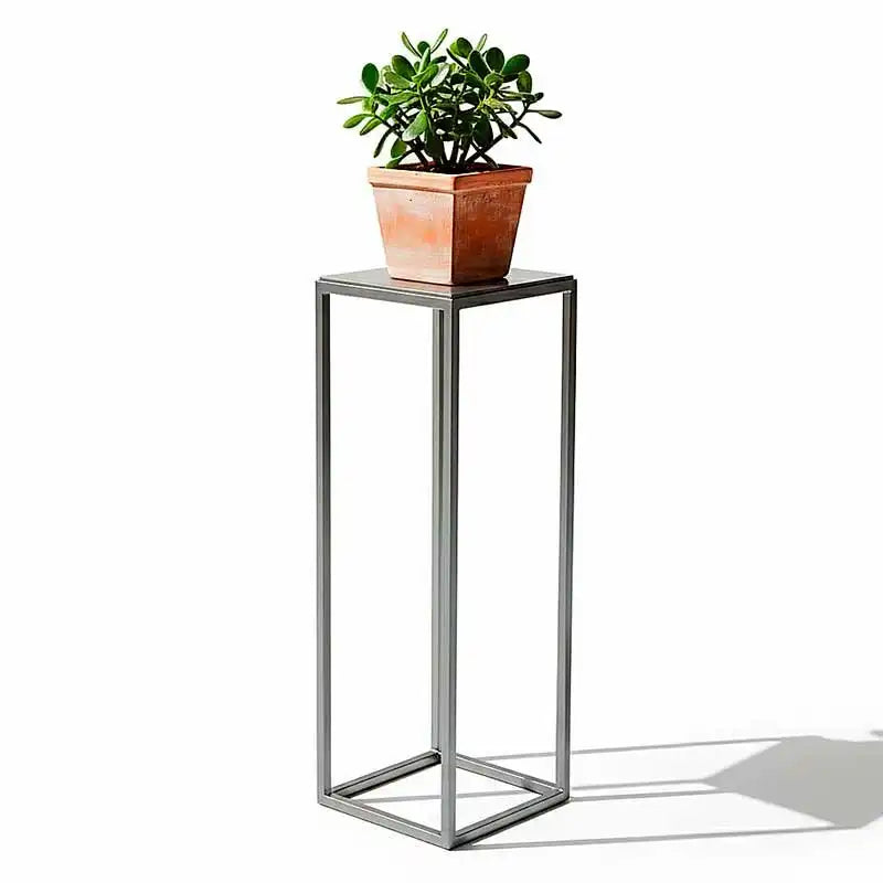 Base alta para macetas rectangular para interior o exterior