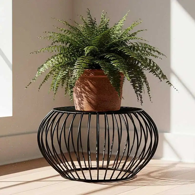 Base alta para macetas para interior o exterior diseño circular