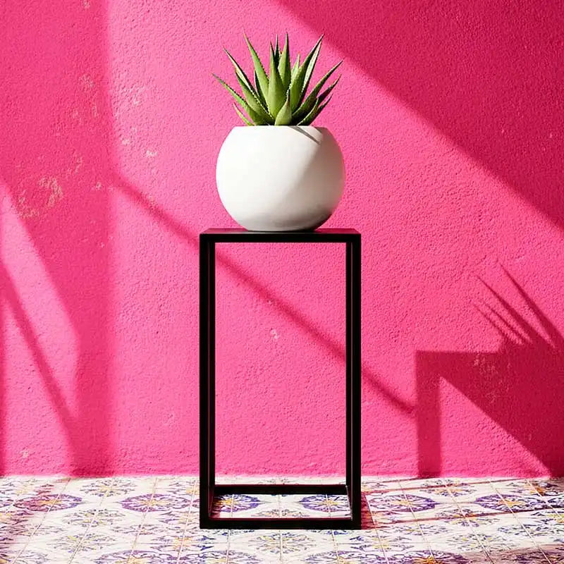 Base alta para macetas rectangular para interiores | Herralex