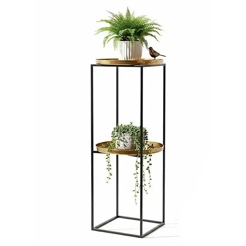 Base alta para maceta de dos pisos para interior o exterior