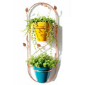 Soporte para plantas colgantes para pared (diseño vertical)